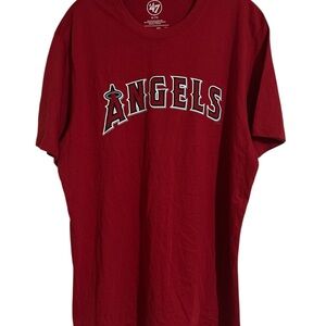 47 Brand Anaheim Angels MLB Men's  Size XL Red T-Shirt Andrelton Simmons #2 NWT
